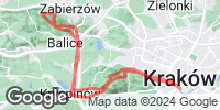 Track GPS Lasek Wolski i Grzybowska - nocą